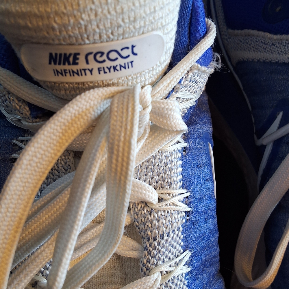 Nike React Infinity Flyknit Blue White Shoes Mens… - image 5